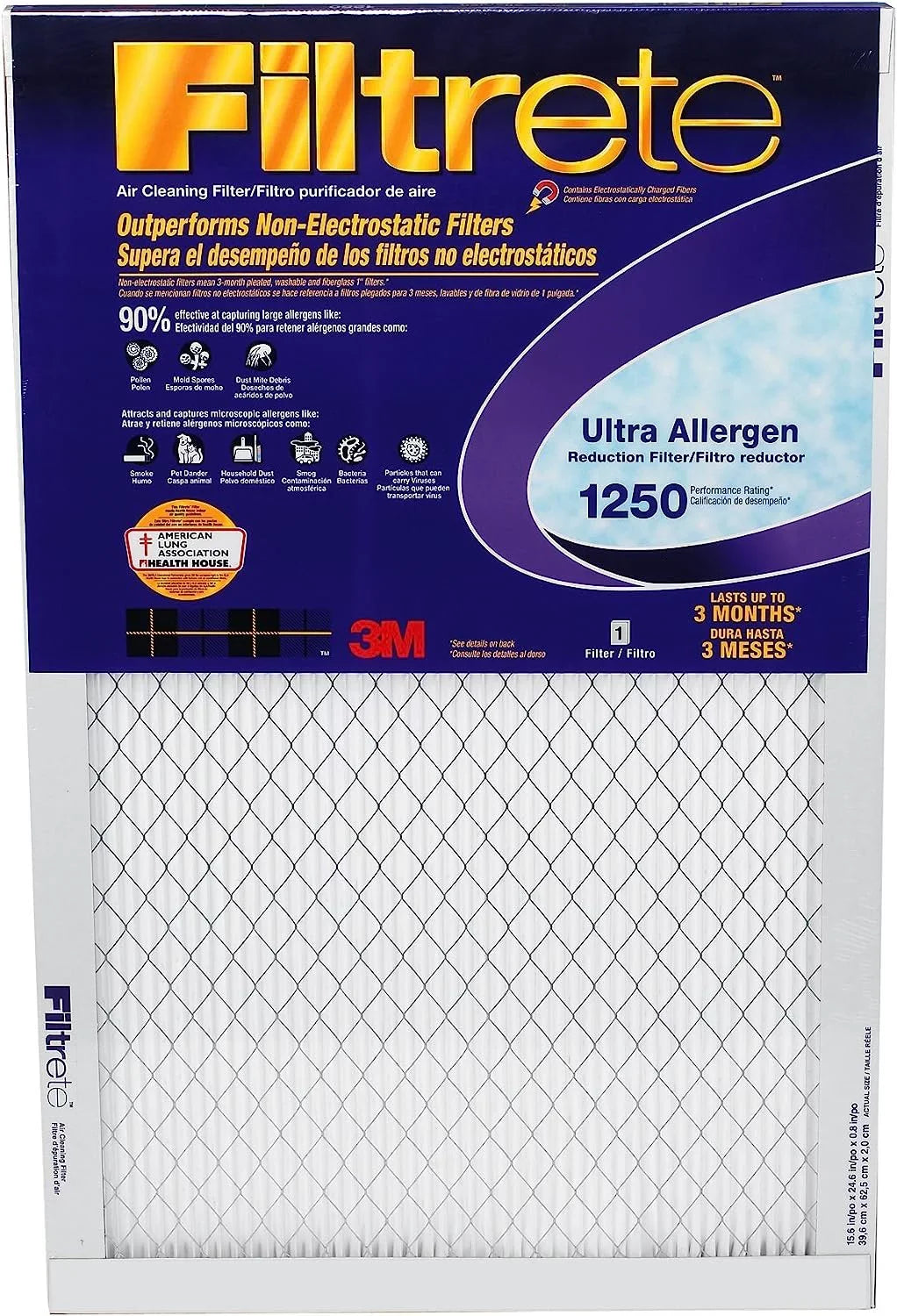Filtrete Ultra Allergen Reduction Air Filter [Set of 6] Size: 30" H x 14" W x 1" D