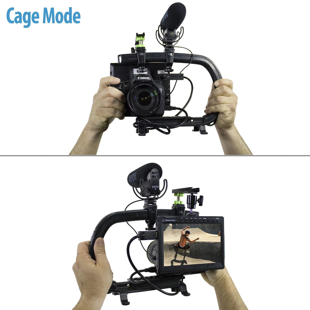 Cam Caddie Scorpion MAX Edition Universal Stabilzing Camera Handle - Includes 2 Accessory Shoes