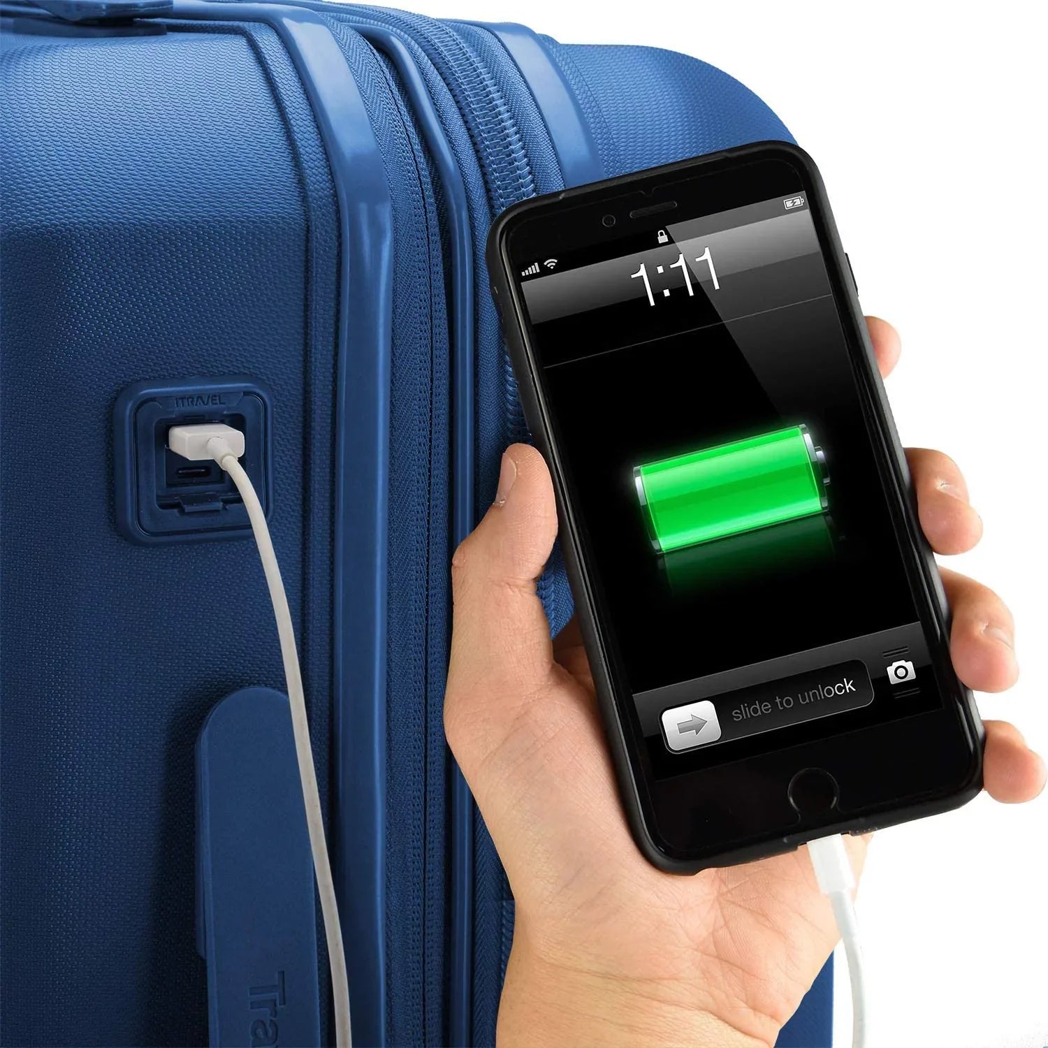Elite Luggage Omni 3-Piece Hardside Spinner Luggage Set, Teal