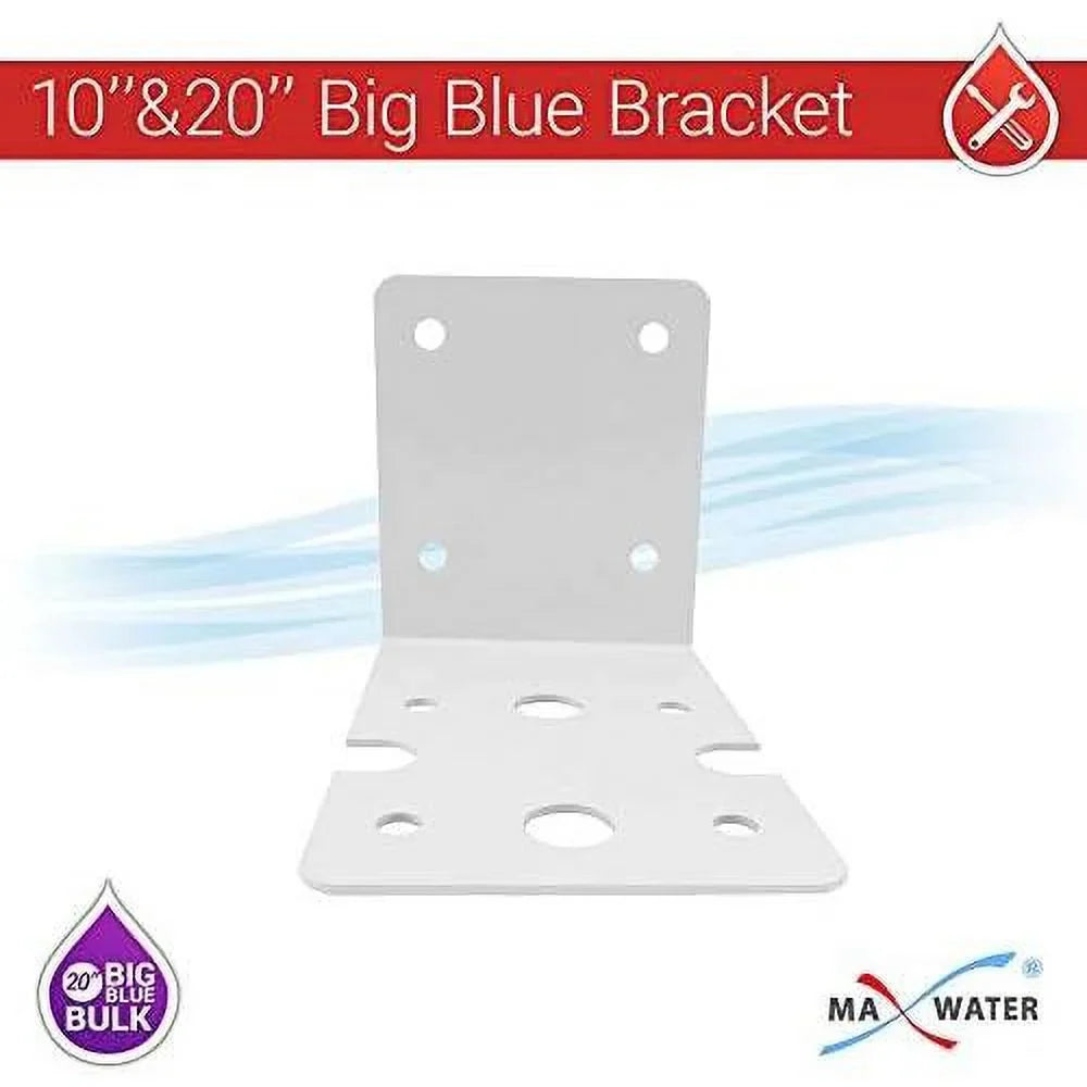 2 Pack 10" BB Clear Whole House  System Filter Housing 1" NPT Brass Ports W/Pressure Release, 2 Pressure Gauges, Wrench  2 Brackets