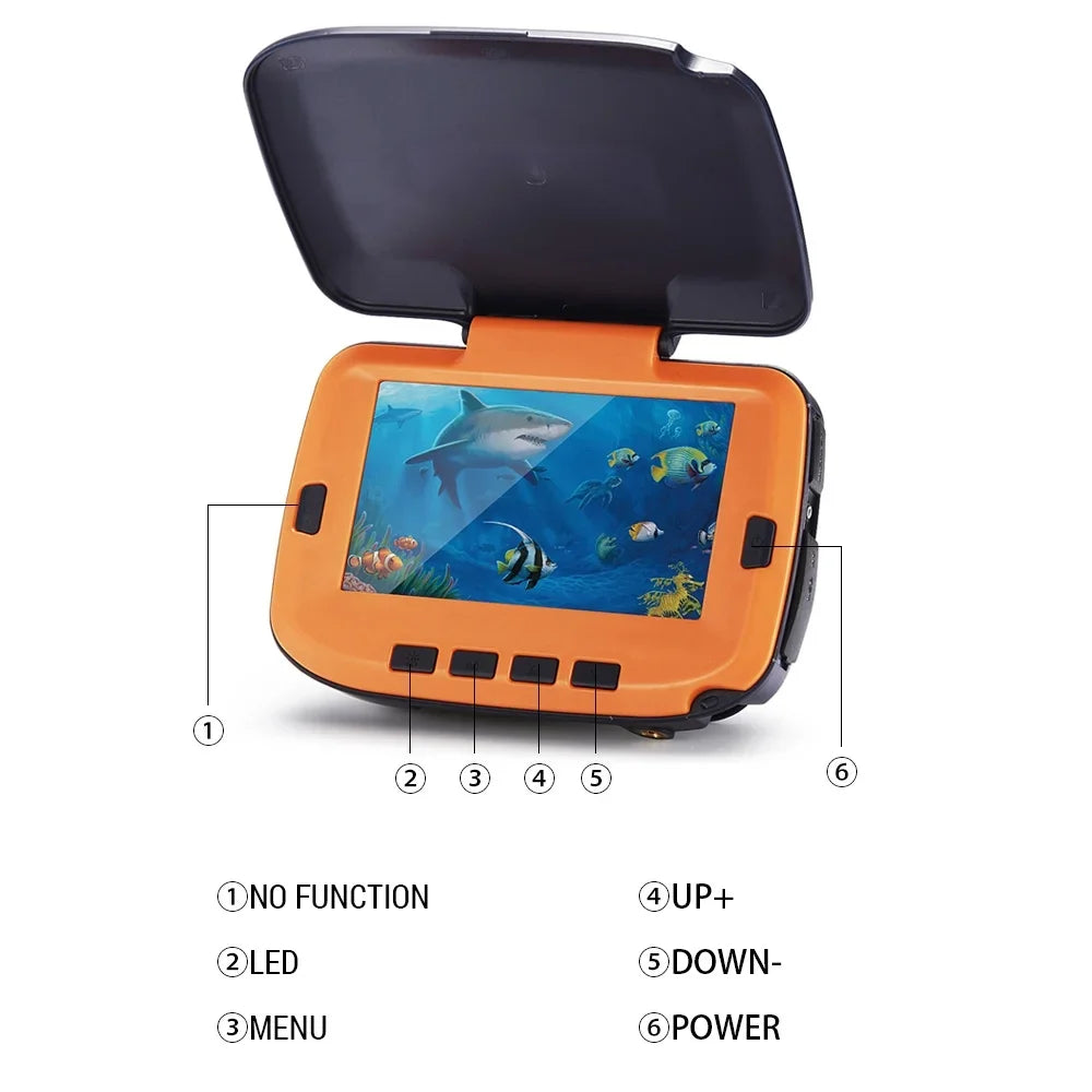 Lixada Fishing Camera Underwater with Digital LCD 4.3in 300000 Pixels 8 CS Night Vision 120 Degree for Ice River Fishing