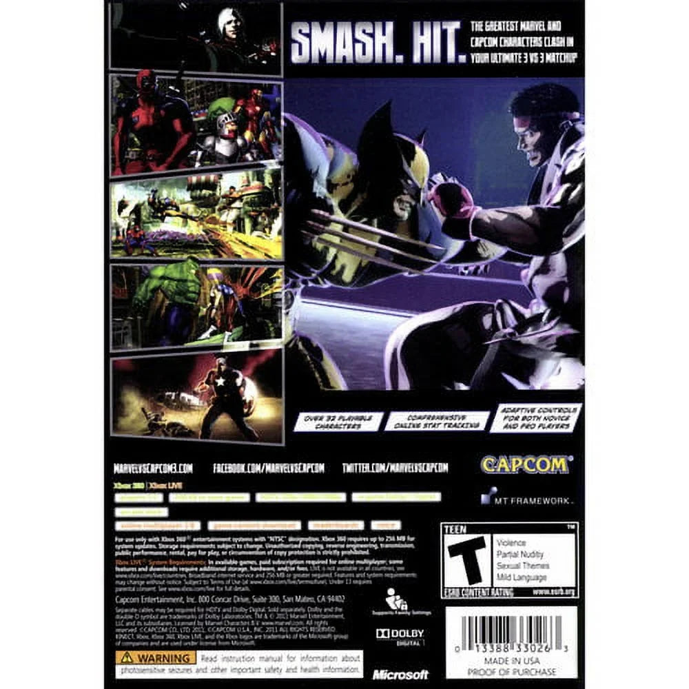 Marvel vs. Capcom 3: Fate of Two Worlds (XBOX 360)