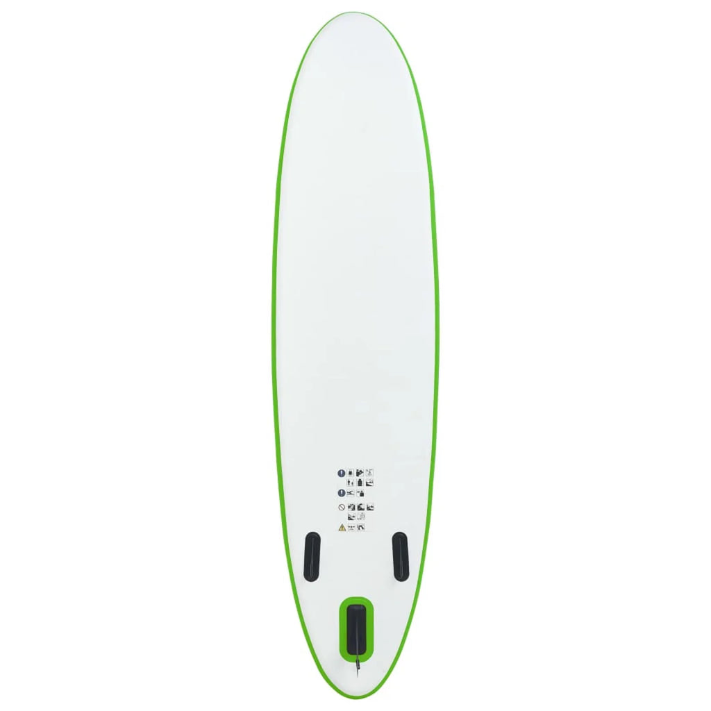 Carevas Inflatable Paddleboard Set Green and White