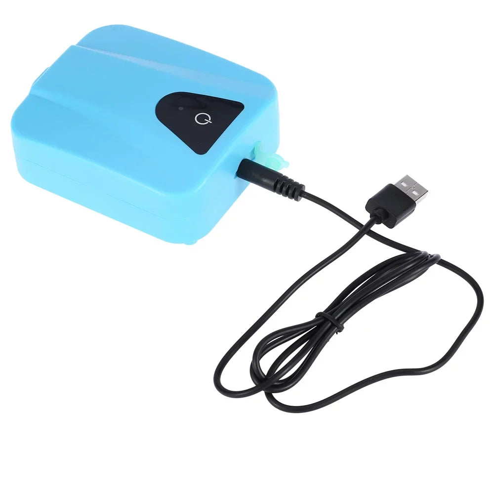 Tomfoto Solar Powered/DC Charging Oxygenator Water Oxygen Pump Pond Aerator with 1 Air Stone Aquarium Airpump 2L/min