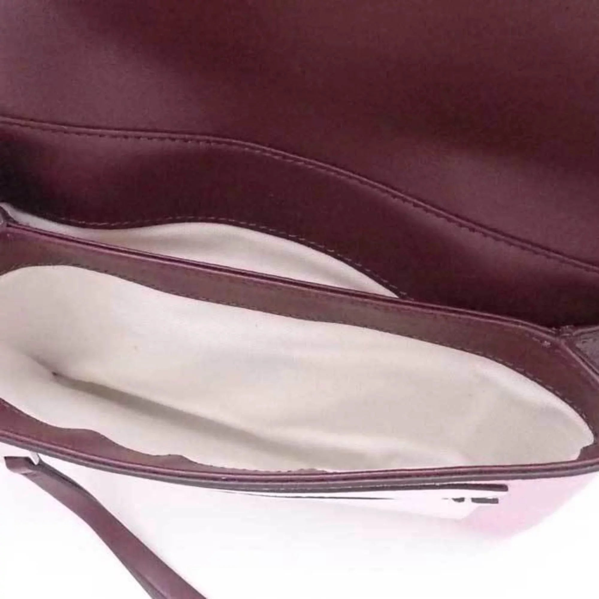 Pre-Owned Givenchy GIVENCHY Crossbody Shoulder Bag Duet Leather Bordeaux x Pink White Women's (Good)