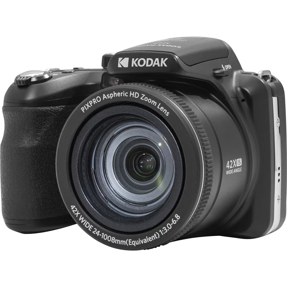 Kodak PIXPRO AZ425 Digital Camera (Black) + Spider Tripod + Case - 32GB Kit