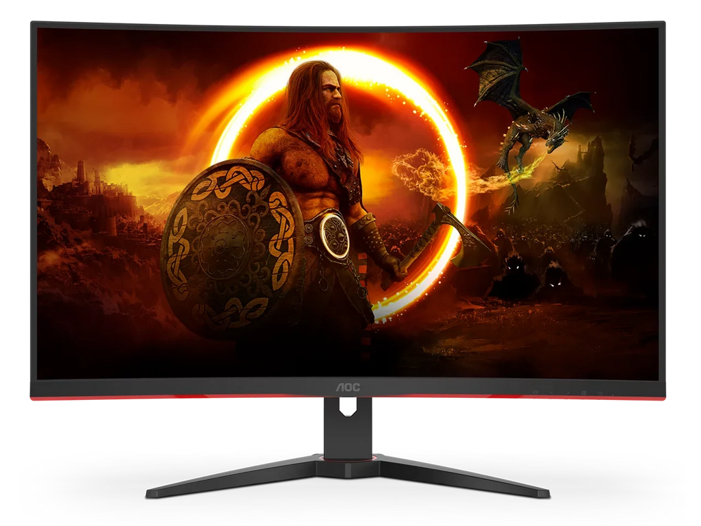 AOC 32" (31.5" Viewable) 240 Hz VA FHD Curved Gaming Monitor FreeSync Premium (AMD Adaptive Sync) 1920 x 1080 123% sRGB, 91% DCI-P3, 85% NTSC HDMI, DisplayPort, Audio (C32G2ZE)