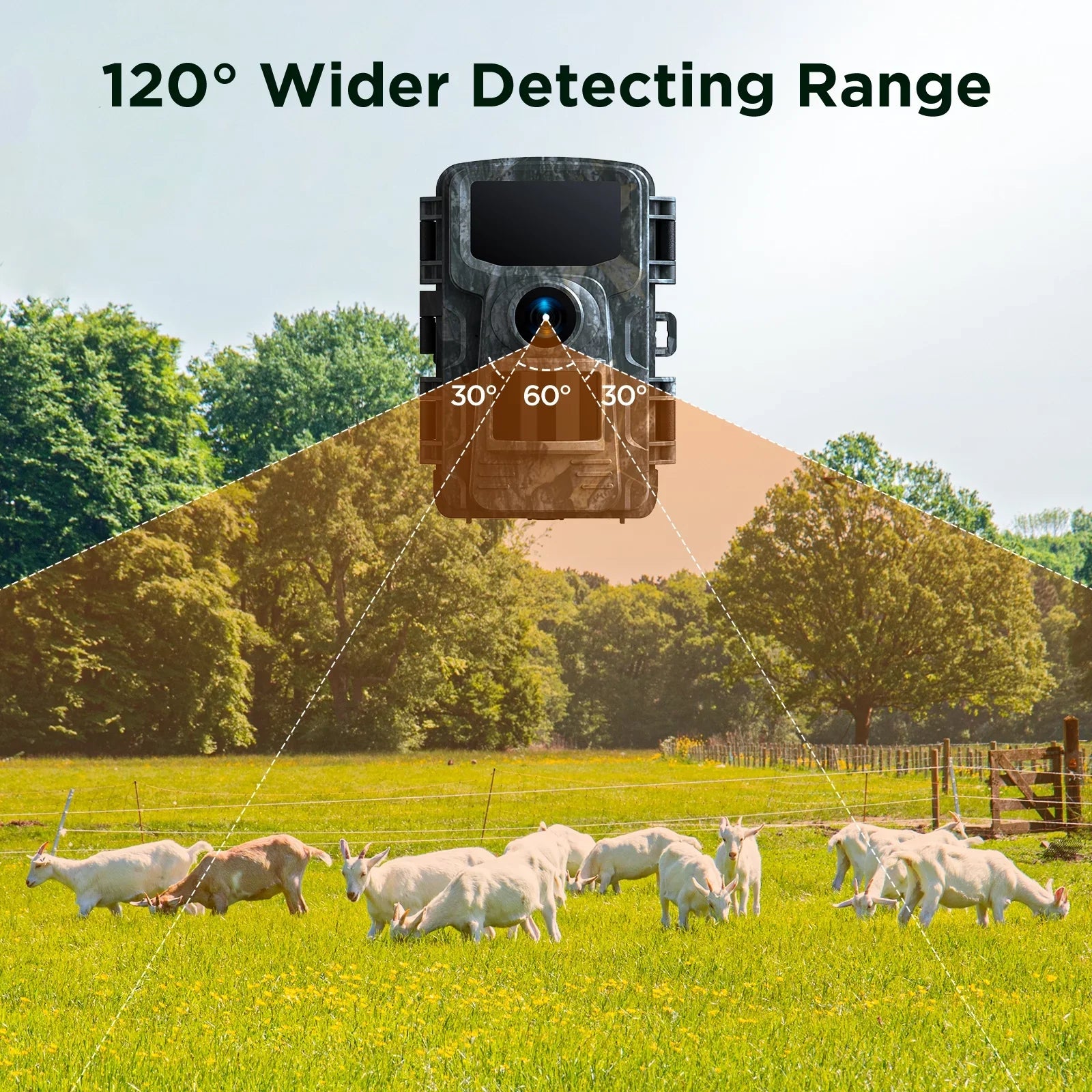 TOGUARD 4K 40MP Trail Camera, Game Deer Hunting Camera with Night Vision Waterproof IP66 0.1s Trigger Time Latest Sensor Motion 120° Wide Angel Time-Lapse for Wildlife Monitor Trail Cam with SD Card