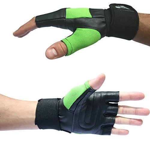 Weight Lifting Gloves with 12" Wrist Support for Gym Workout, Weightlifting, Fitness & Cross Training - Best for Men & Women - by Nordic Lifting&Trade -(Green, XSmall)