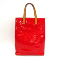 Pre-Owned Louis Vuitton Monogram Vernis Reade MM M91086 Women's Handbag Rouge (Good)
