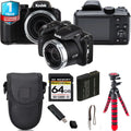 Kodak PIXPRO AZ421 Digital Camera (Black) + Tripod + 1 Yr Service Contract - 64GB Kit