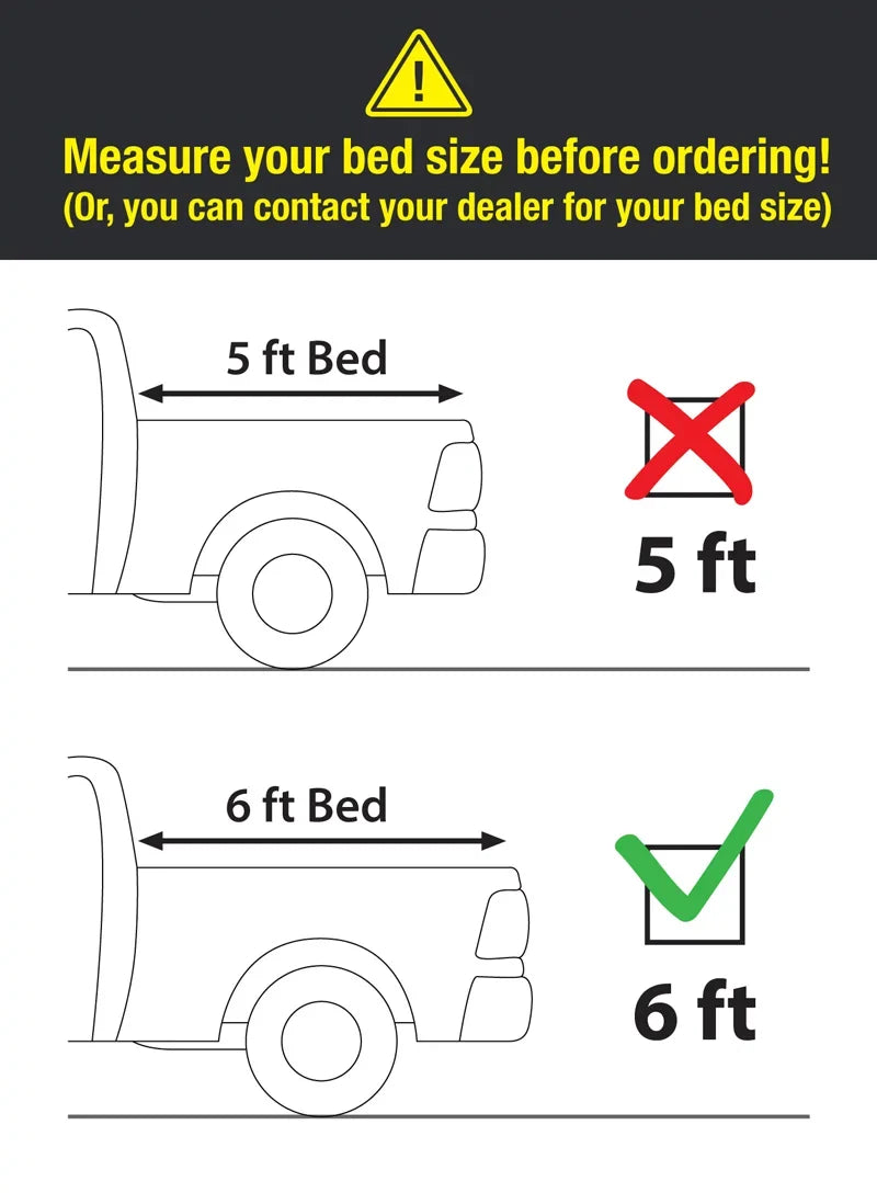 MaxMate Soft Roll-up Truck Bed Tonneau Cover Compatible with 2022-2024 Nissan Frontier | 6' (73") Bed | TCN169058
