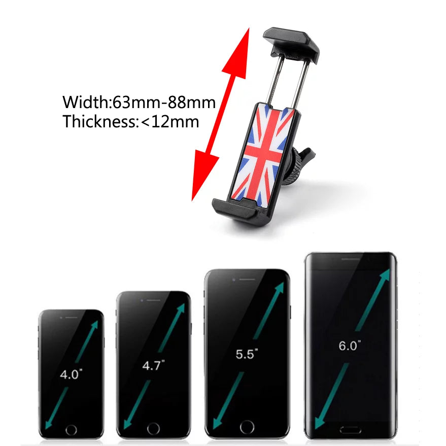 360°Rotation Car Phone Mount Cradle Holder Stand For Mini Cooper F54 F55 F56 RD