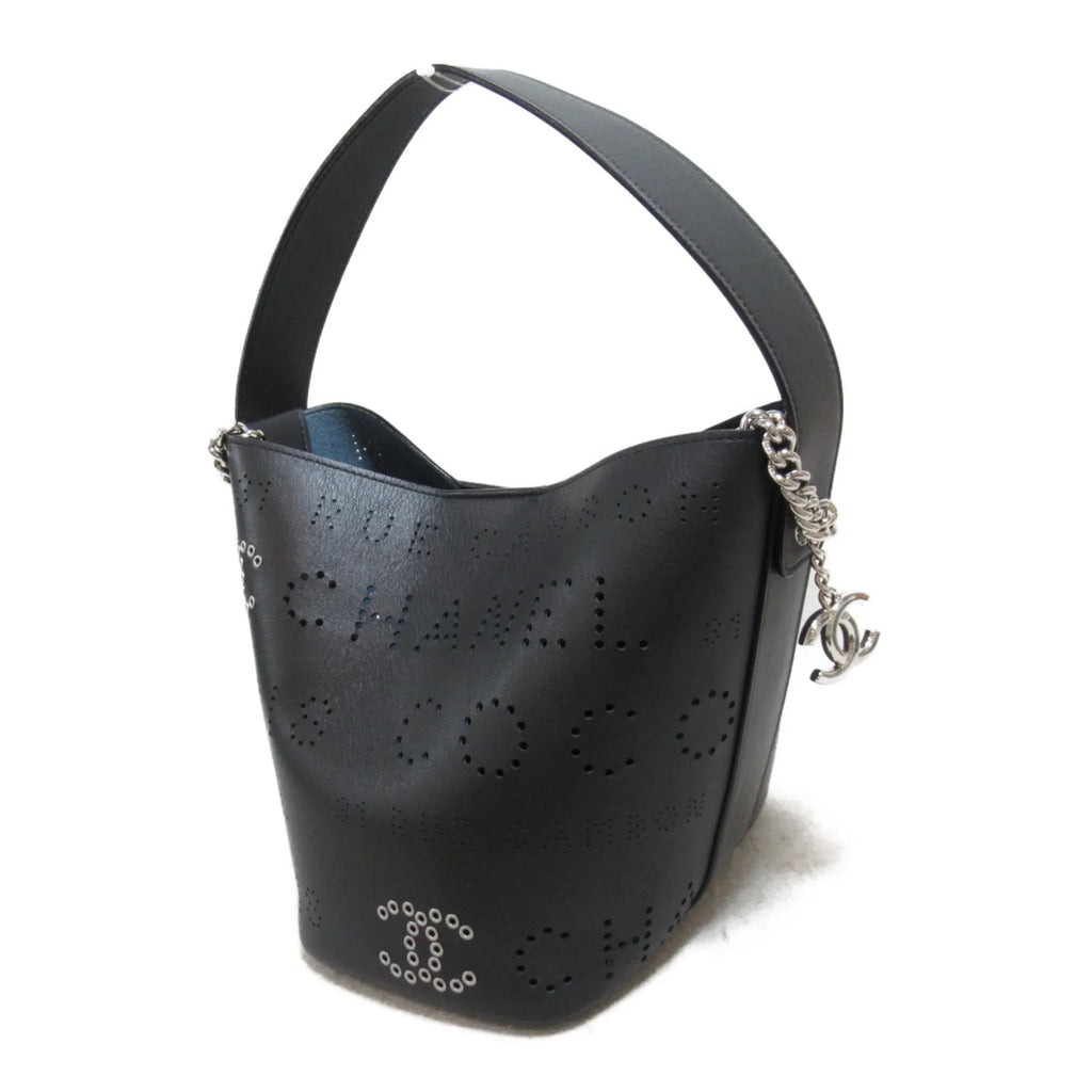 Pre-Owned CHANEL 2wayShoulder Bag Black Lambskin (sheep leather) (Good)