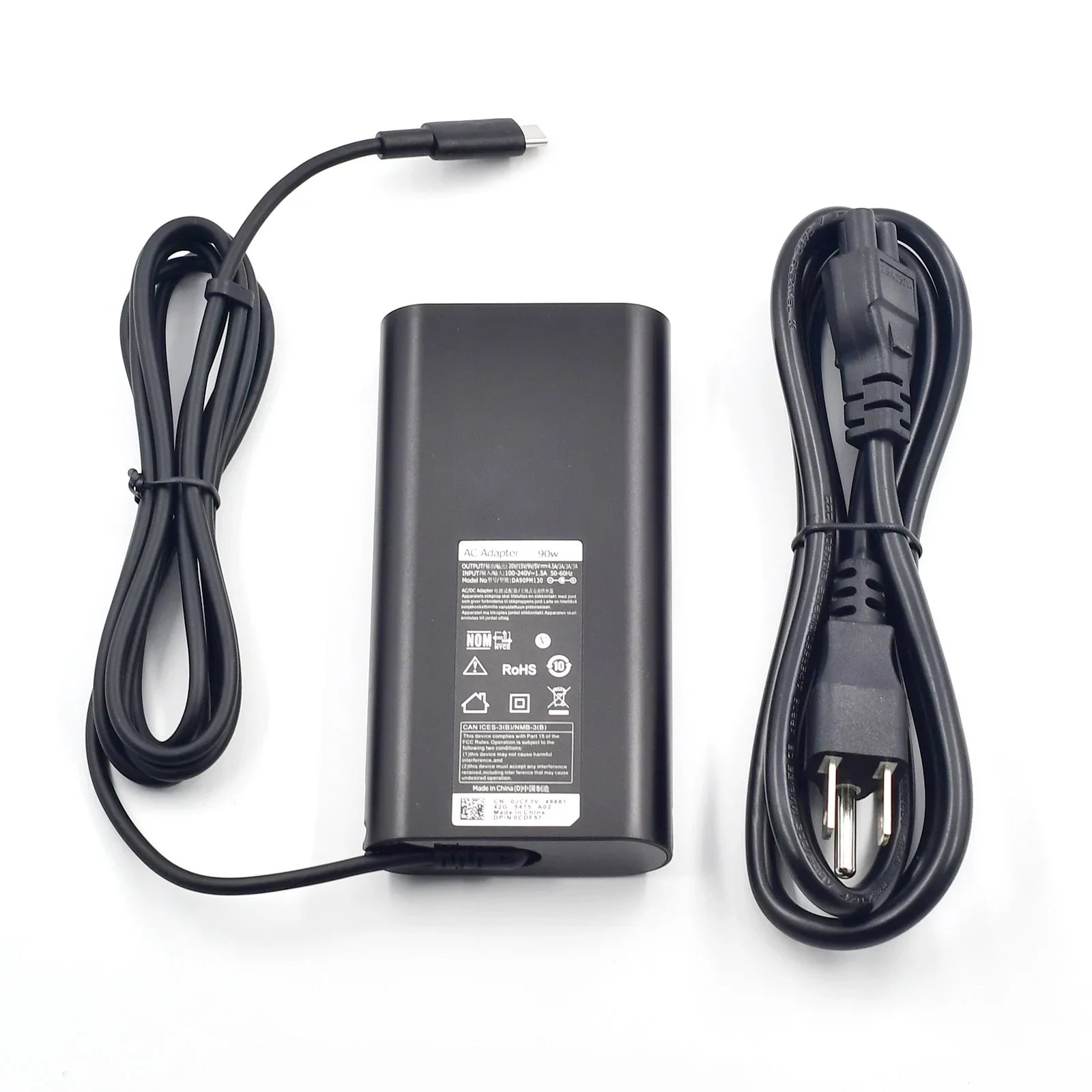 90W USBC Type C AC Adapter for Dell XPS 13 9370, 15 9560, Precision 5550, 5750, 3540 LA90PM170