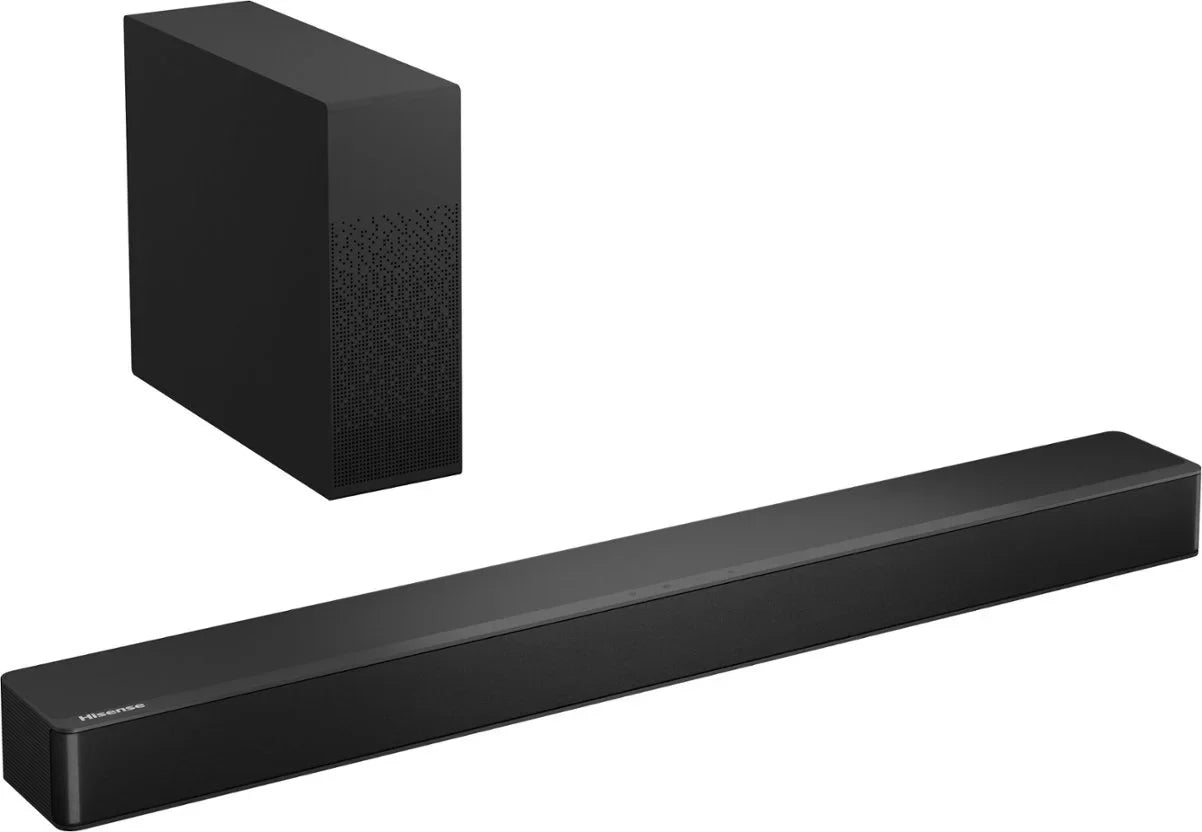 Repaired Hisense - 2.1 Channel Soundbar with Wireless Subwoofer HS2100 Black [Refurbished]