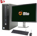 Repaired HP 600 G2 Desktop Computer Chipset Pentium G4400 3.3GHz CPU 8GB Ram, 2TB HDD, New 20" LCD, Keyboard & Mouse, WiFi, DVD, Win10 Pro PC (Refurbished)