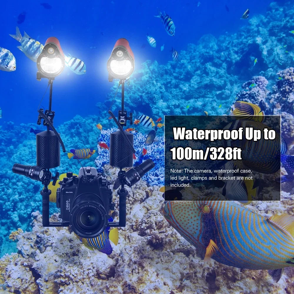 Sea frogs ST-100-Pro Flash Strobe Diving Waterproof Max. 100m328ft 5600K with Optic Cable Housing Diving Case for Underwater Photography
