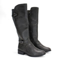 Karen Scott Women's Leandraa Extra Wide Calf Riding Boot, Grey,8 M US