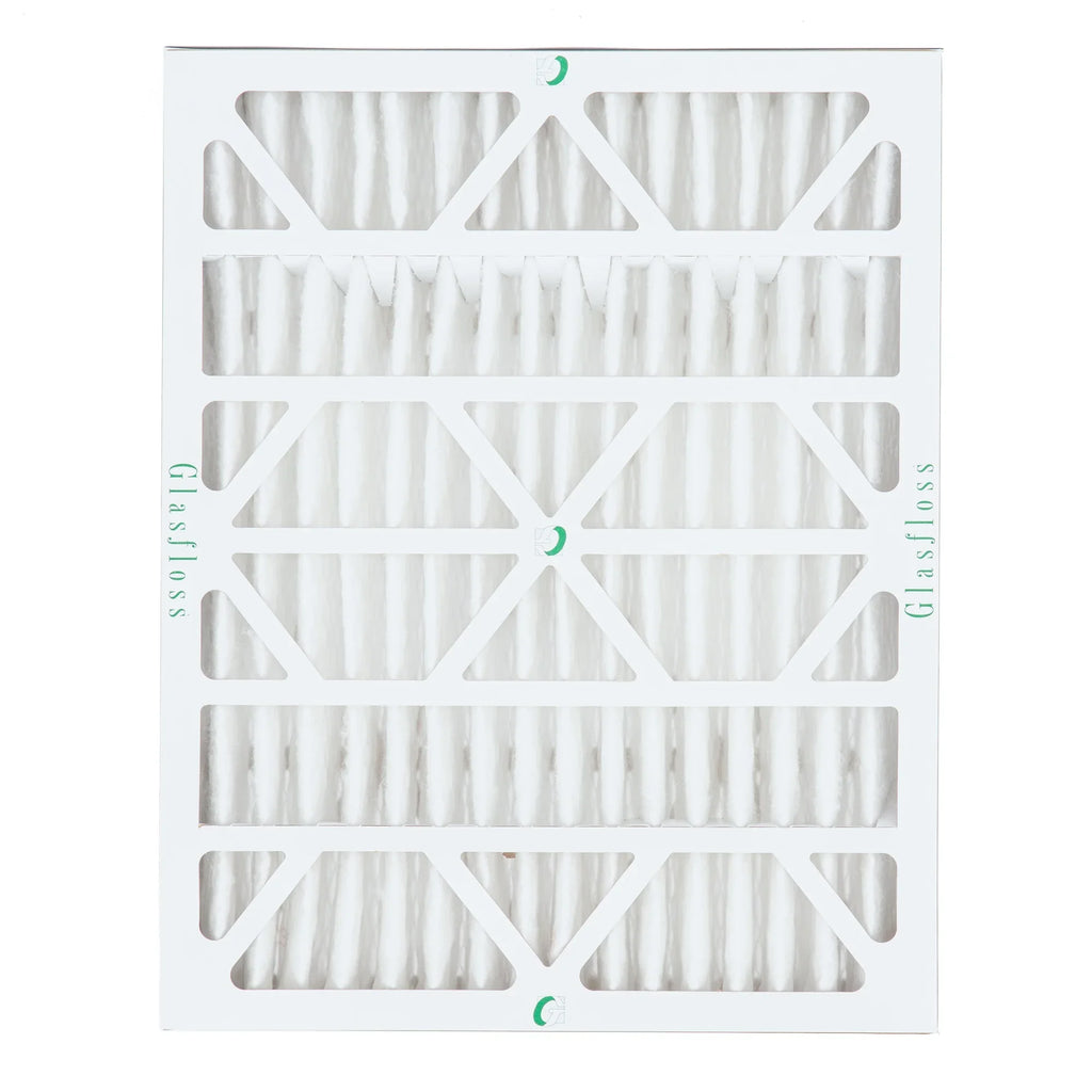 2 Pack of 20x24x4 MERV 13 Pleated 4" Inch Air Filters by Glasfloss. Actual Size: 19-3/8 x 23-3/8 x 3-3/4
