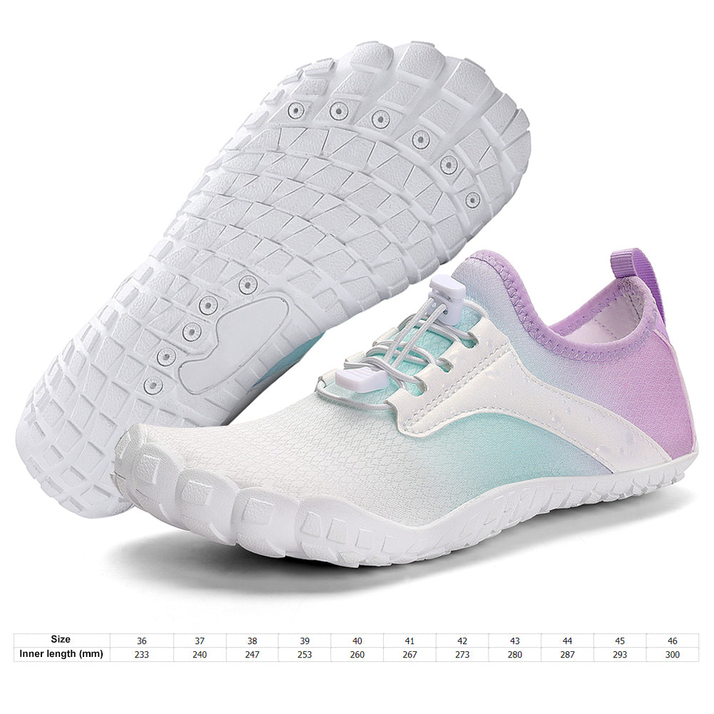 SunyaMood Water Shoes Barefoot Beach Shoes Quick Dry Non-slip for Men Women (39 Purple)