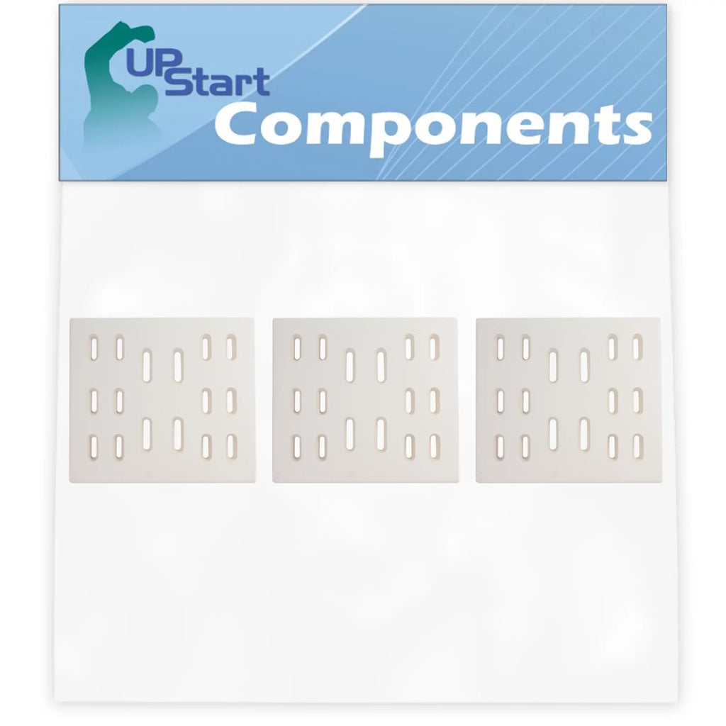 3-Pack BBQ Grill Heat Shield Plate Tent Replacement Parts for Bakers Chefs 9905TB - Compatible Barbeque Ceramic Flame Tamer, Guard, Deflector, Flavorizer Bar, Vaporizer Bar, Burner Cover 8"