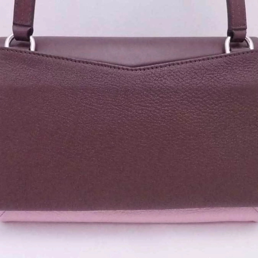 Pre-Owned Givenchy GIVENCHY Crossbody Shoulder Bag Duet Leather Bordeaux x Pink White Women's (Good)