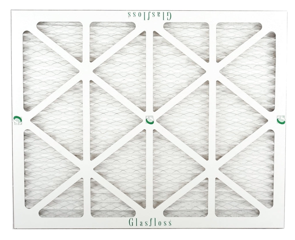Glasfloss 16x20x1 - MERV 10 -Qty:6 - Furnace Air Filter - Made in USA (Actual Size: 15.5 x 19.5x7/8 inch)