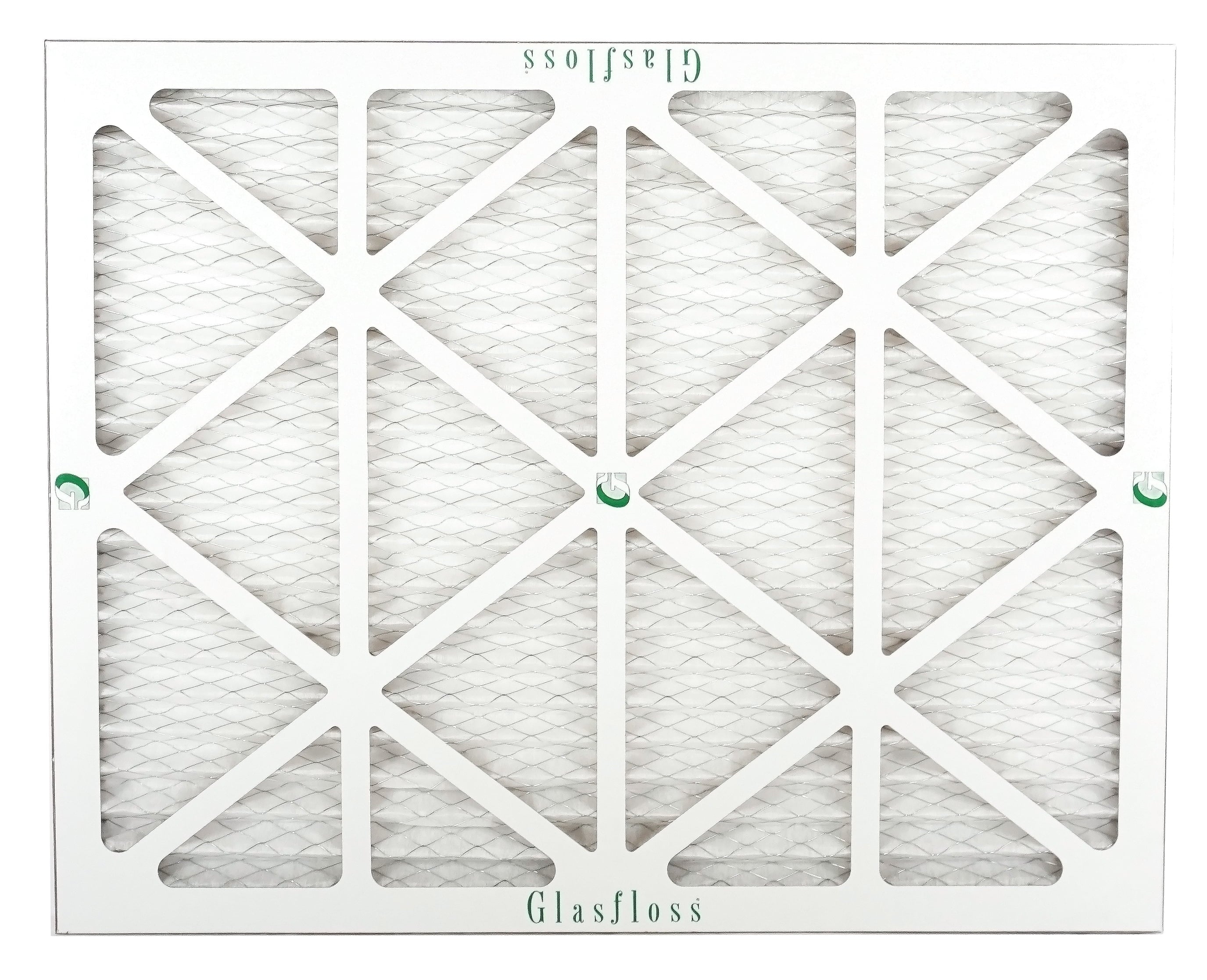 Glasfloss 16x20x1 - MERV 10 -Qty:6 - Furnace Air Filter - Made in USA (Actual Size: 15.5 x 19.5x7/8 inch)