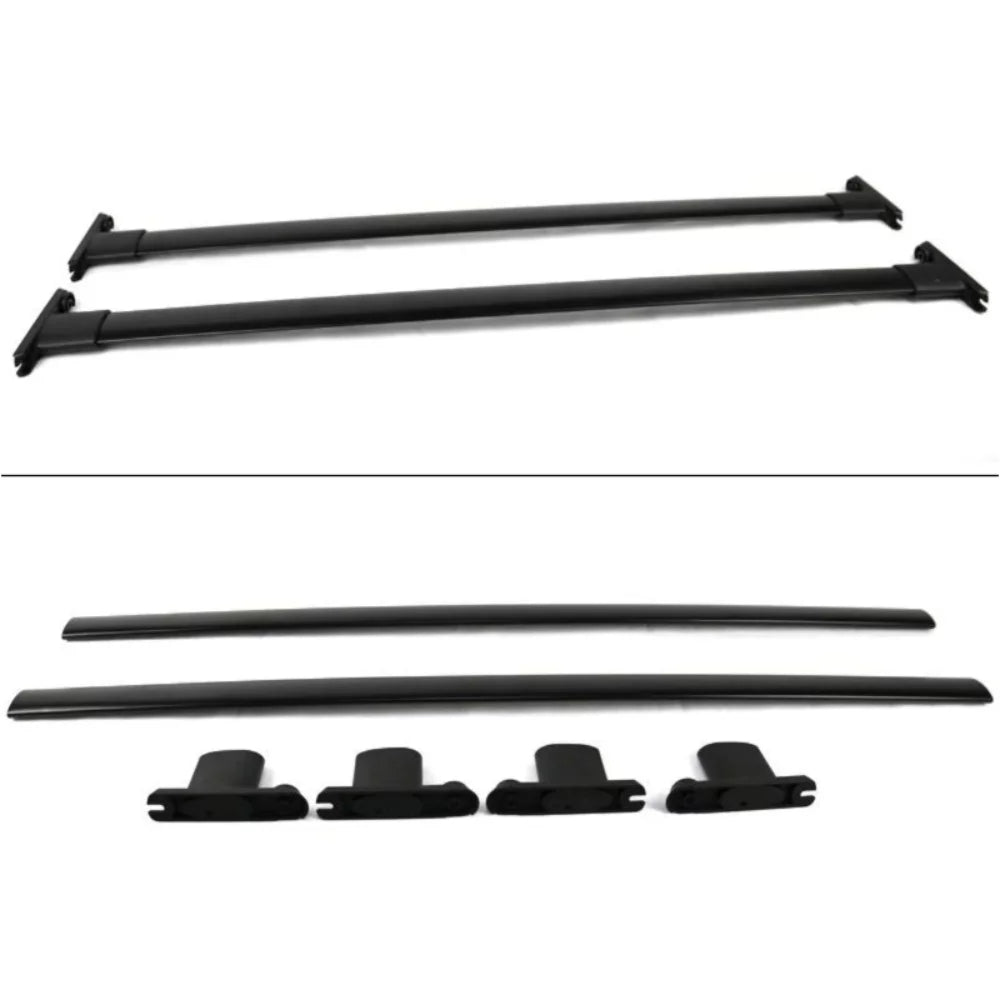 For Ford Explorer Police Interceptor Utility Roof Rack Bar 2Pc Black Aluminum