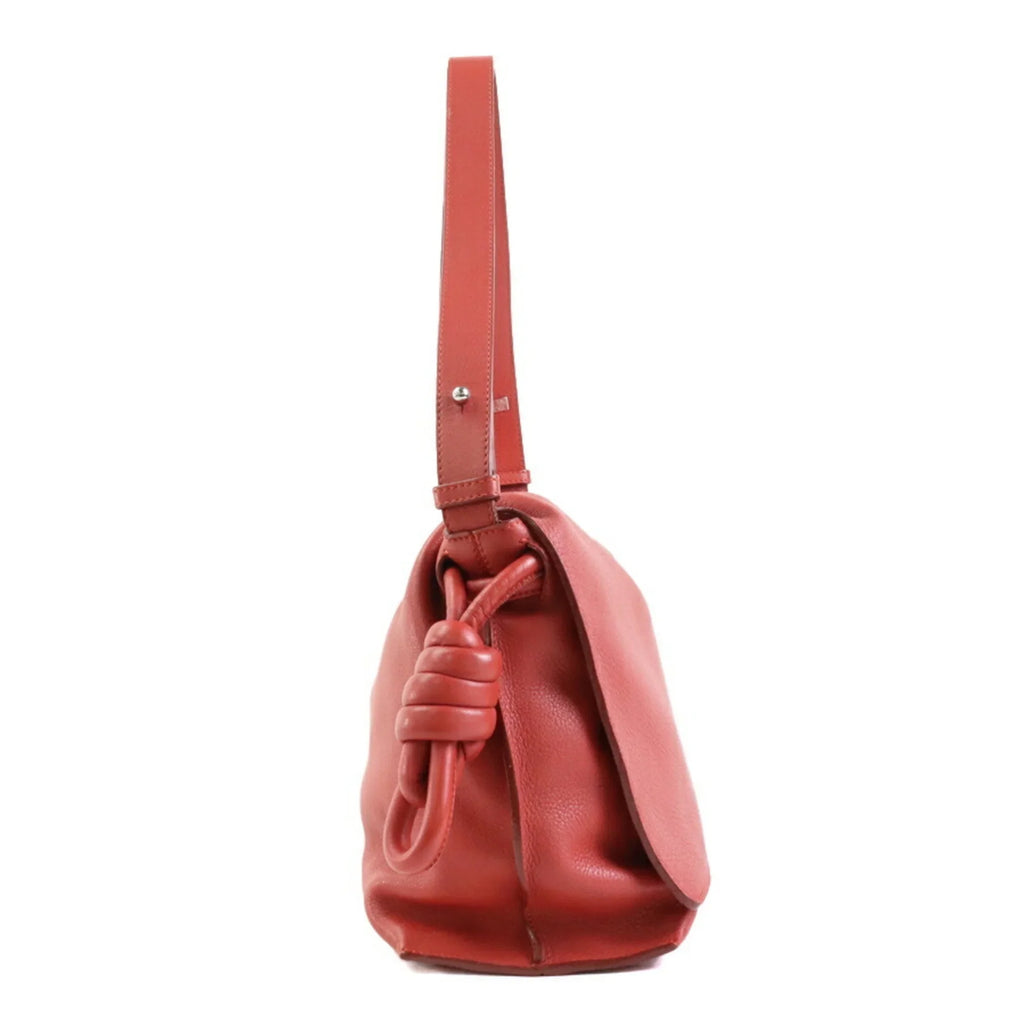 Pre-Owned LOEWE Shoulder Bag Leather Orange Red Women's (Good)