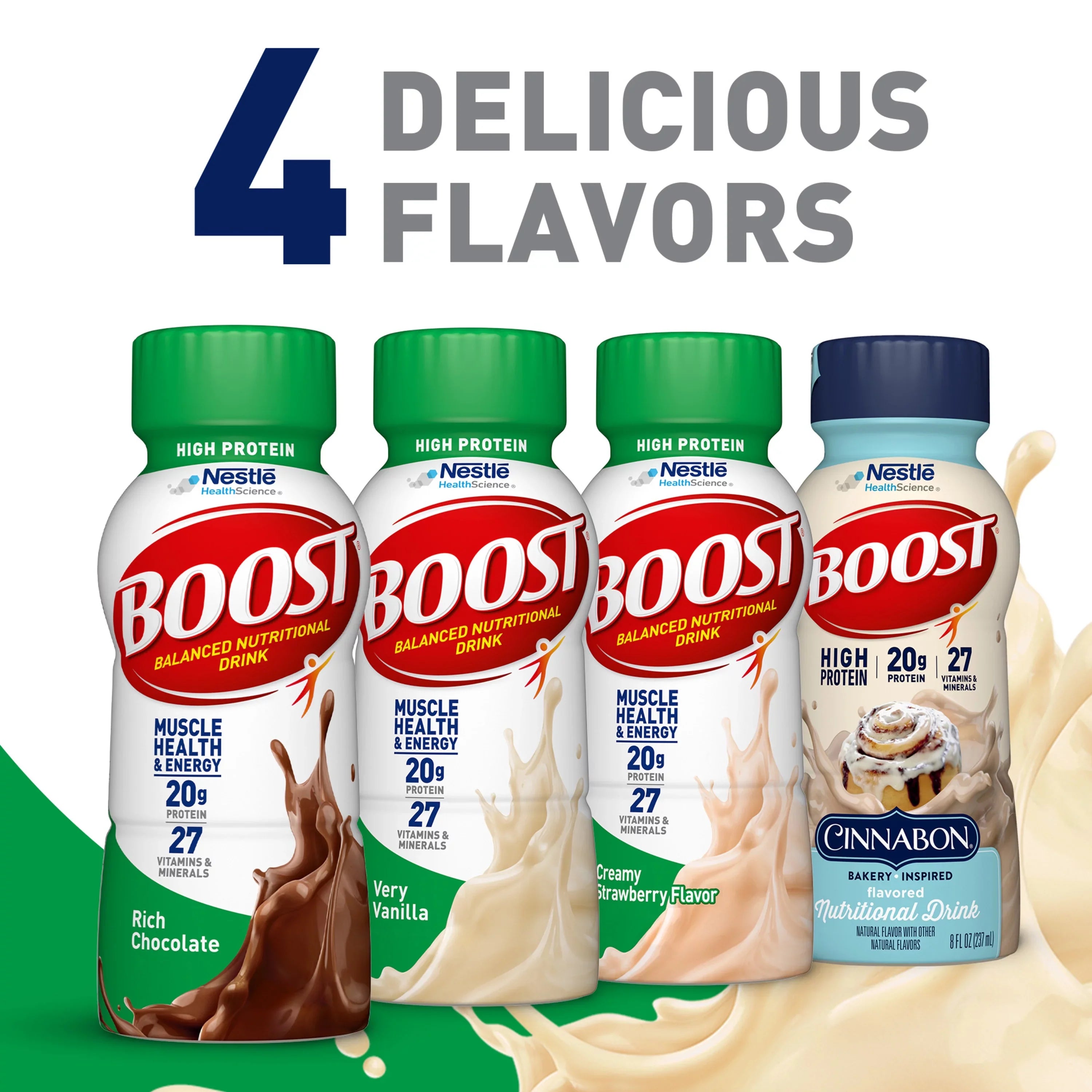BOOST High Protein Ready to Drink Nutritional Drink, Very Vanilla, 24 Count (2 - 12 Packs)