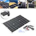 ligaofeng Multifunctional Ultra-thin 20W Monocrystalline Solar Panel Battery Charger with USB Output Ports Waterproof Portable