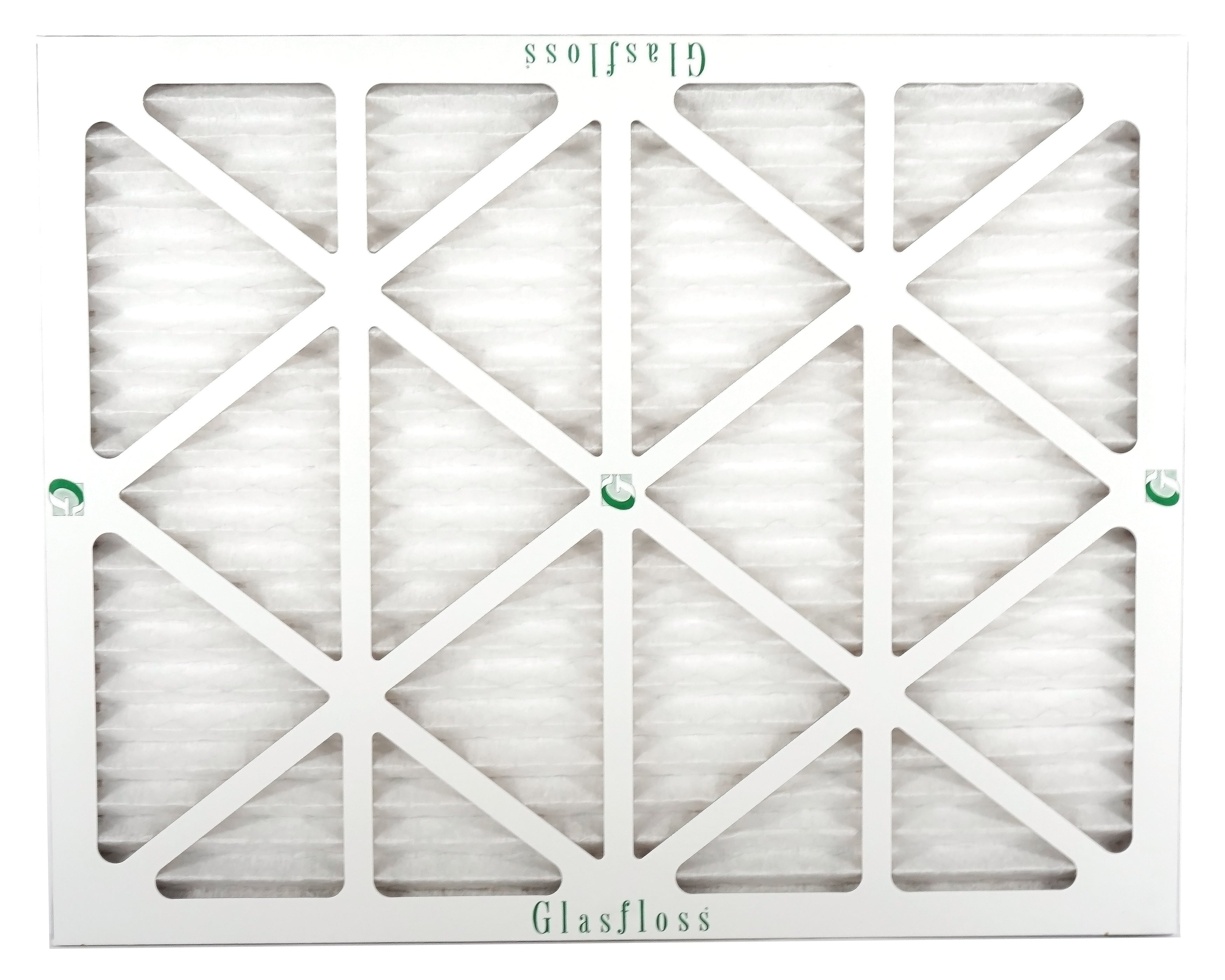 Glasfloss 16x20x1 - MERV 10 -Qty:6 - Furnace Air Filter - Made in USA (Actual Size: 15.5 x 19.5x7/8 inch)