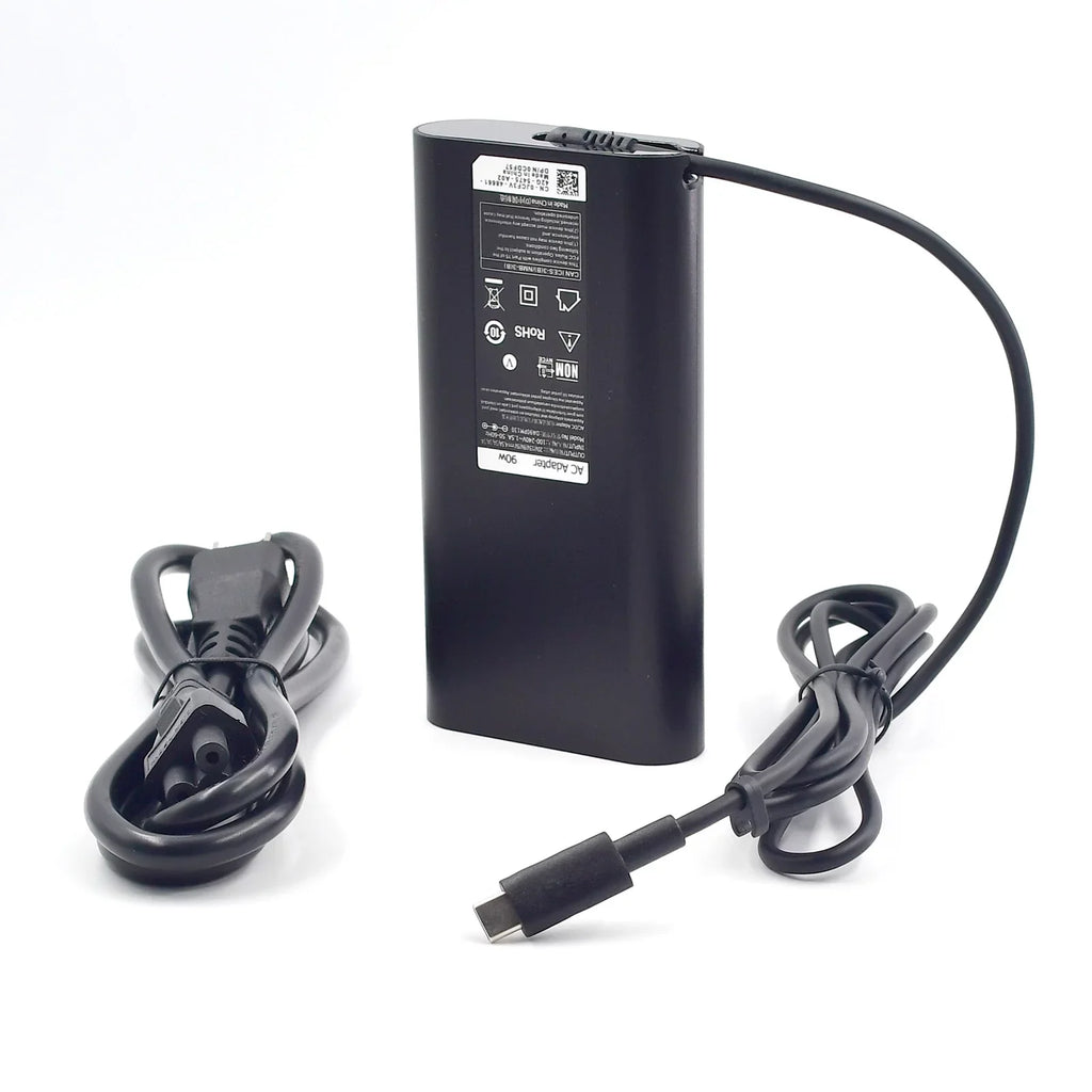 90W USBC Type C AC Adapter for Dell XPS 13 9370, 15 9560, Precision 5550, 5750, 3540 LA90PM170