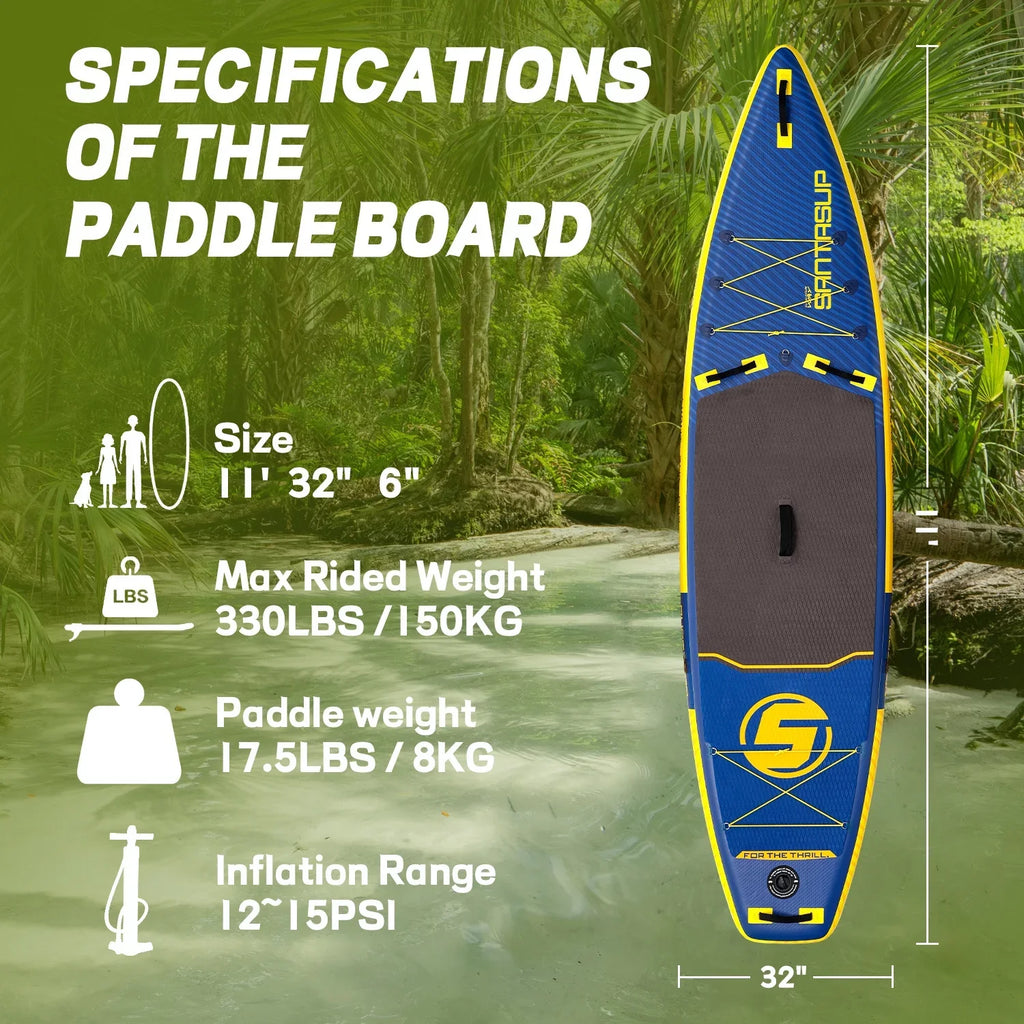 Inflatable Stand Up Paddle Board Complete with High-Quality SUP Accessories