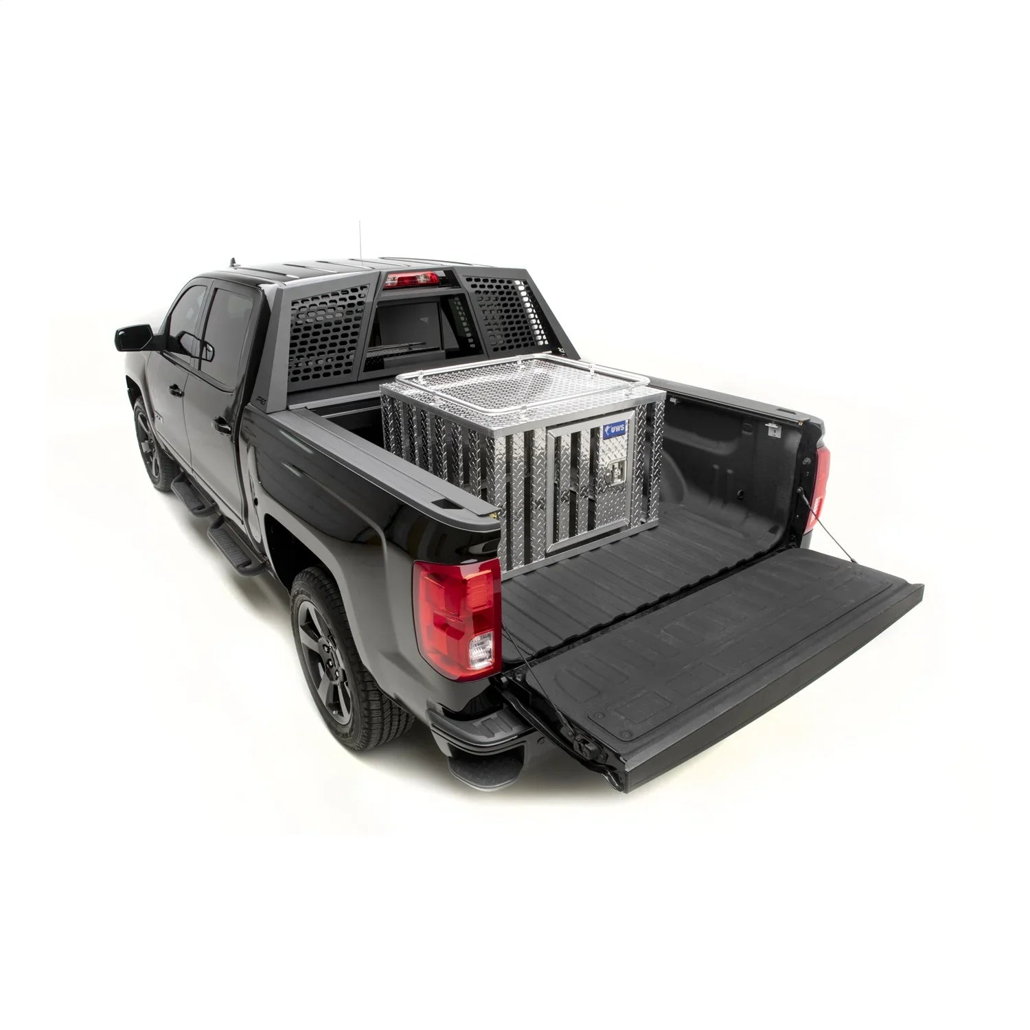 UWS/United Welding Services DB-3636 UWSDB-3636 ONE DOOR DIAMOND PLATE ALUMINUM SOUTHERN DOG BOX (36X36 SQUARE BASE 24IN TALL)