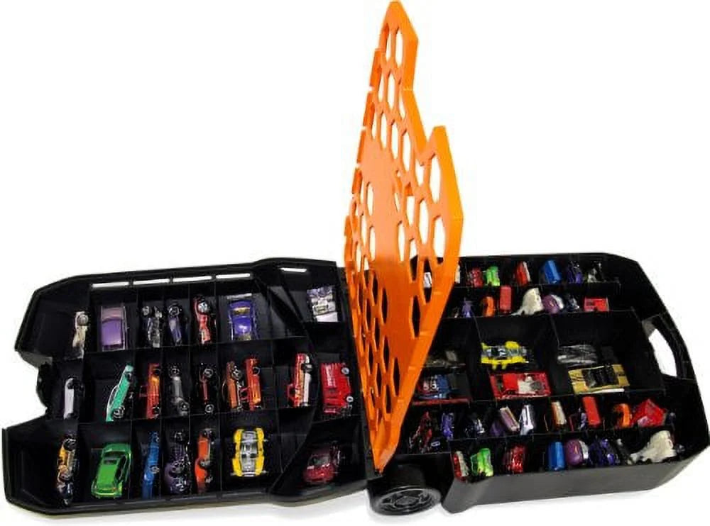 Hot Wheels 100-Car, Rolling Storage Case with Retractable Handle Hot Wheels 100-car