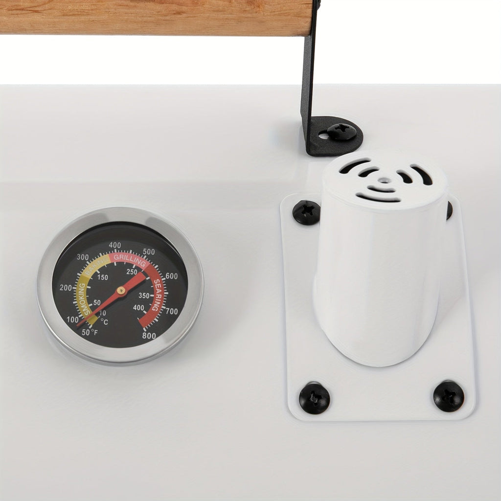 DFSDFGF32 White Multi-functional BBQ Grill with Thermometer