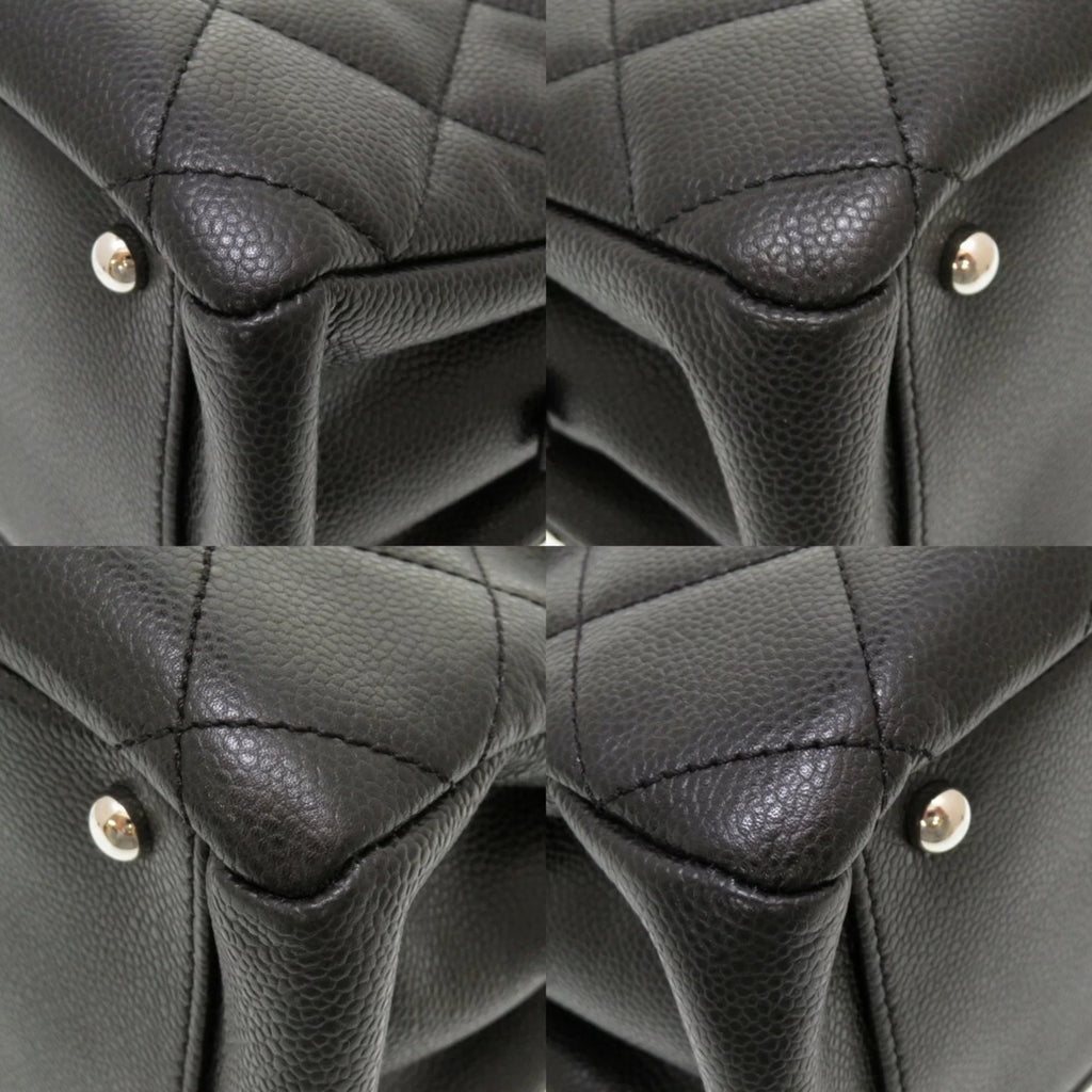 Pre-Owned Chanel Caviar Skin Matelasse Black 17th Series A67294 Silver Chain Tote Bag Cocomark (Good)