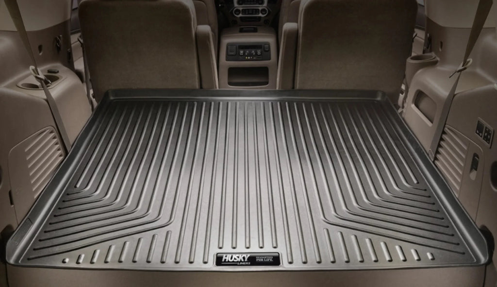 Husky by RealTruck Weatherbeater Series Cargo Liner Black Compatible with 07-12 Chevrolet Tahoe/07-12 GMC Yukon; w/ or w/o 3rd row Seat