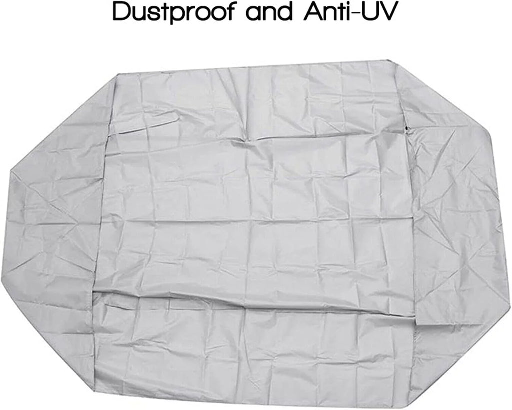 Miumaeov Inflatable Boat Cover Heavy-Duty Waterproof and UV-Resistant Marine Grade Polyester for V-Shaped Hull Professional Type Fishing Boat Speed Boat Bass Boat