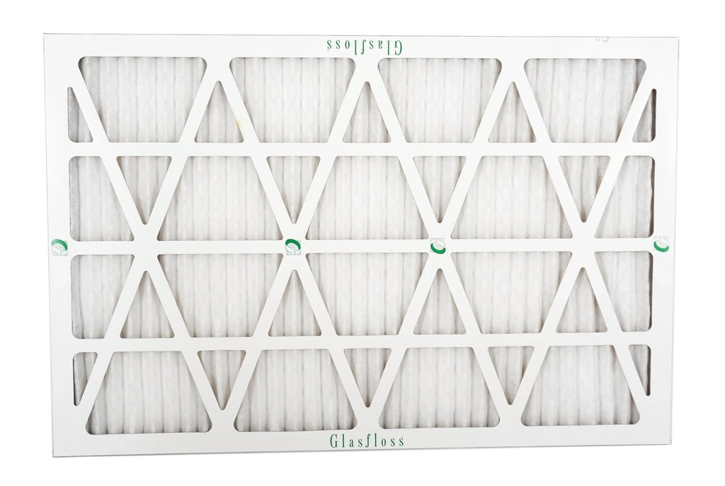 Glasfloss 16x24x1 - MERV 10 -Qty:12 - Furnace Air Filter - Made in USA (Actual Size: 15.5 x 23.5x7/8 inch)