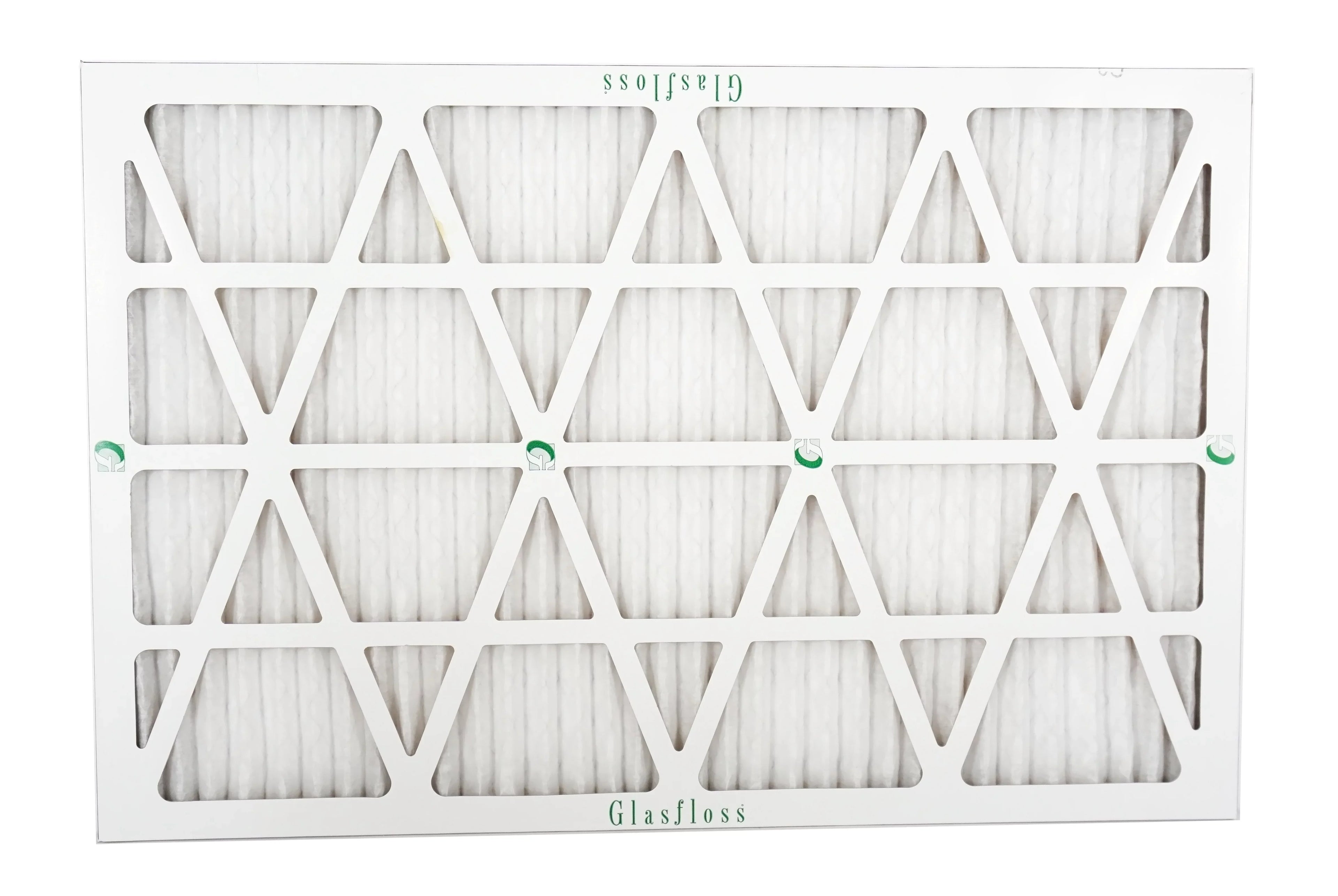 Glasfloss 20x27x1 - MERV 10 -Qty:6 - Furnace Air Filter - Made in USA (Actual Size: 19.5 x 26.5x7/8 inch)