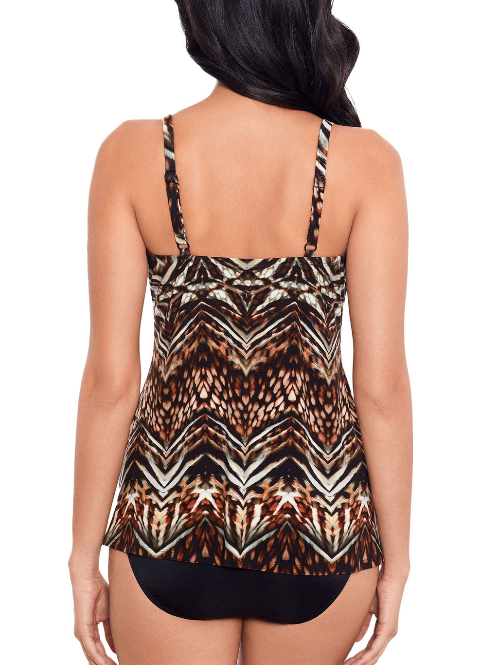 Tribal Tigress Gala Underwire Tankini Top Swimsuit
