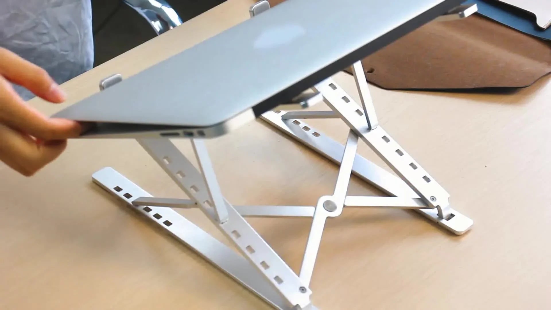 WOVTE Computer Stand Adjustable Computer Riser Ergonomic Computer Tray for Tablet & Computer (10inch - 15.6inch) for iPad, for MacBook Pro/Air, Surface Computer, Samsung, HP Notebook