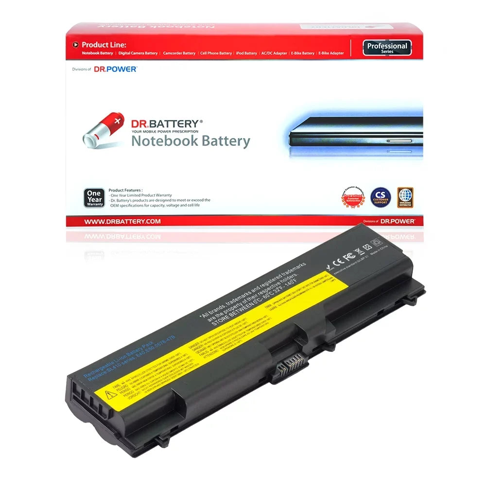 DR. BATTERY - Replacement for IBM ThinkPad SL410 / SL510 / T510 / W510 / 42T4765 / 42T4766 / 42T4790 / 42T4791 / 42T4793 / 42T4795 / 42T4796 / 42T4797 / 42T4817 / 42T4819 / 42T4848 / 42T4883