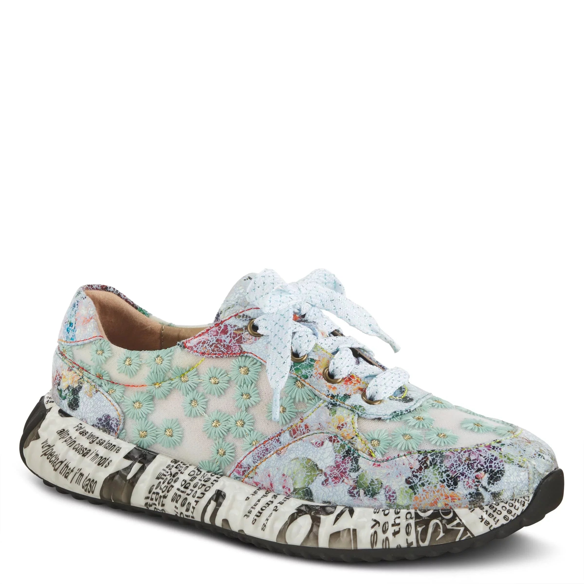 Spring Step L'Artiste Women's Daisymae Fashion Sneaker Blue Multi EU 42 / US 10.5-11