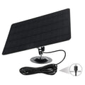 Shinysix USB Solar Panel 10W 6V Monocrystal Silicon Charging Plate, 360-degree Rotation, Waterproof, Wall Mounted for USB Camera