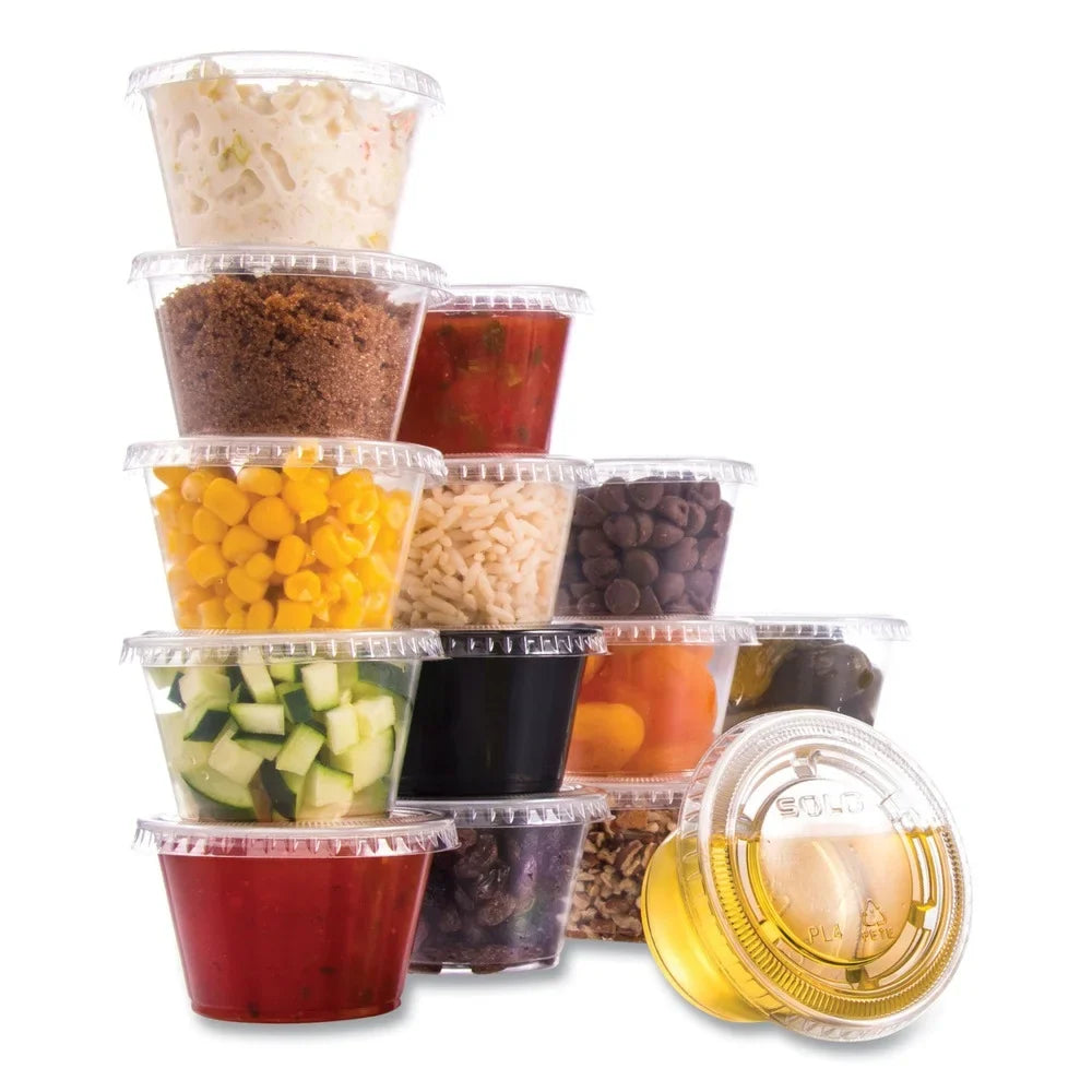Dart 400PC Conex Complements 4 oz. Polypropylene Portion Containers - Clear (2500/Carton)]